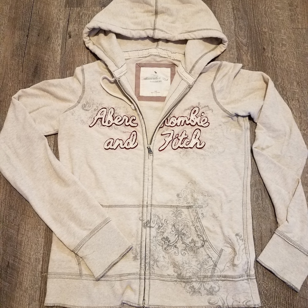 Abercrombie and Fitch double zippered hoodie